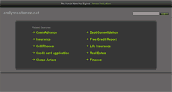 Desktop Screenshot of andymontanez.net